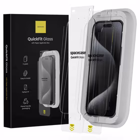 Spacecase Grūdintas stiklas QuickFit Glass IPhone 15 Pro
