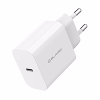 "Blavec" sieninis įkroviklis BC-7 GaN4 - C tipo - PD QC 45W 3A su C tipo kabeliu (TCBC7G4-CW453A+CC), baltas