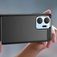 Karbono dėklas telefonui Honor Play 40 Plus / Honor X7a (m) - juodas