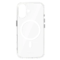 Liavec Blizgus Magnetinis Skaidrus dėklas telefonui Iphone 16 balta