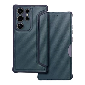RAZOR knygos tipo dėklas telefonui SAMSUNG S24 Ultra mėlynas