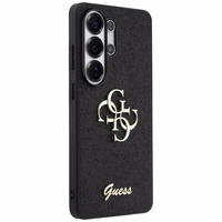 Guess dėklas Fixed Glitter Big 4G Metal Logo for Samsung Galaxy S26 Ultra juodas