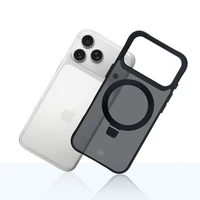 3mk Smoke magnetinis dėklas su stovu iPhone 17 Pro Max telefonui - juodas