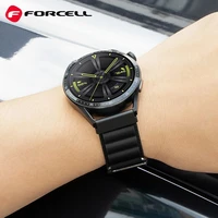 FORCELL F-DESIGN FS05 laikrodžio dirželis SAMSUNG laikrodžiui 20 mm juodas