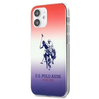 US Polo Assn. Gradient Pattern Collection iPhone 12 mini dėklas telefonui - raudonas ir mėlynas