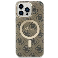 Guess GUHMP14XH4STW iPhone 14 Pro Max 6.7" rudas kietas dėklas 4G Magnetinis