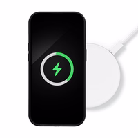 Dėklas Leather Mag Cover (MagSafe) skirtas iPhone 16 juodas