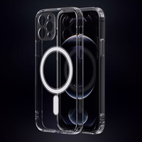 Dėklas Clear Mag Cover (MagSafe) skirtas iPhone 12 Pro Max skaidrus