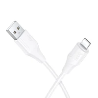 Silikoninis USB A-Lightning Hoco 2,4A 1 m X124 baltas