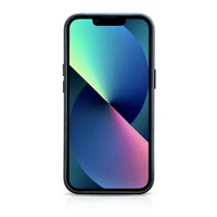 iCarer Oil Wax Premium odinis dėklas iPhone 14 Plus Magnetinis odinis dėklas su MagSafe Tamsiai mėlynas (WMI14220703-BU)