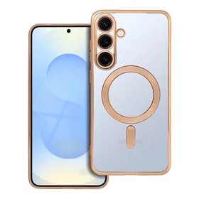 ELECTRO MAG COVER magnetinis dėklas telefonui, suderinamas su MagSafe, skirtas SAMSUNG S25 Plus, auksinis