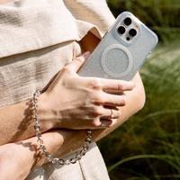 UNIQ Coehl Candy Gem Handstrap universalus telefono rankinis dirželis sidabrinis/sidabrinis sparkling