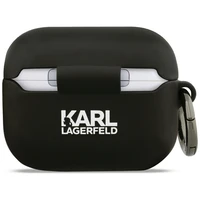 Karl Lagerfeld Silicone Karl Head 3D deklas AirPods Pro 3 - juodas