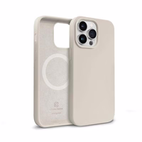 Crong Color Cover Magnetic - iPhone 14 Pro Max MagSafe dėklas (Stone smėlio)