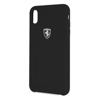 Ferrari kietasis dėklas FEOSIHCI65BK iPhone Xs Max - juodas/juodas silikoninis Off Track