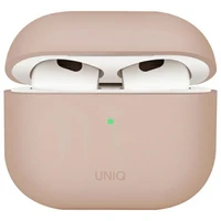 Uniq Lino silikoninis dėklas AirPods 4 - rožinis
