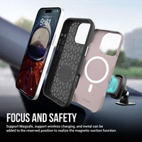 Dėklas Perfectionists Triangle Mag Case Apple iPhone 14 Pro Max rožinio aukso