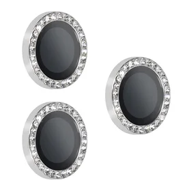 Temperuotas stiklas HARD DIAMOND kamerai (objektyvui) iPhone 17 Pro/17 Pro Max sidabro spalvos, 3 vnt.