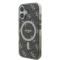 Guess IML 4G Background MagSafe iPhone 16 dėklas - rudas