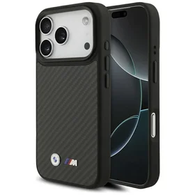 BMW M Kevlar Matt Magnetinis dėklas iPhone 17 Pro - juodas