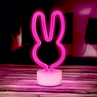 Neon LED on stovas RABBIT rožinis USB-C FSC-10 Forever Light