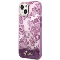 Guess GUHCP14MHGPLHF iPhone 14 Plus 6.7 "fuksija/fuksija kietas dėklas Porcelain Collection