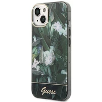 Guess GUHCP14MHGJGHA iPhone 14 Plus 6.7 "žalias/žalias kietas dėklas Jungle Collection