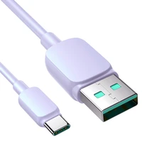Joyroom Multi-Color Series A14 USB-A / USB-C 3A 1.2 m kabelis - violetinis