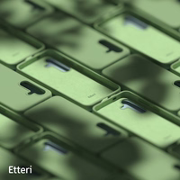 Etteri Silikoninis dėklas for Samsung Galaxy S24 FE šviesiai žalias