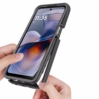 Tech-Protect Defense dėklas telefonui Motorola Moto G15 / G15 Power / G05 / E15 - juodas