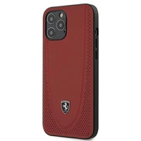 Ferrari FEOGOHCP12LRE iPhone 12 Pro Max 6.7 raudonas kietas dėklas Off Track perforuotas