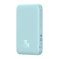 Išorinė baterija Baseus Magnetinė Mini 6000mAh, USB-C 20W MagSafe (mėlyna)
