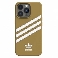 Adidas OR formuotas dėklas PU iPhone 13 Pro Max - smėlio ir aukso