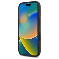 DKNY pasikartojančio rašto logotipo magnetinis dėklas telefonui iPhone 16 - juodas