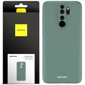 Spacecase silikoninis dėklas Redmi Note 8 Pro tamsiai žalias