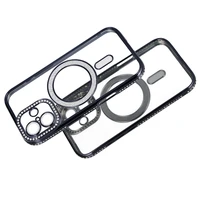 Dėklas telefonui Bling Magnētinis skirtas Iphone 17 juodas