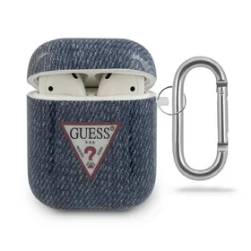 Guess GUACA2TPUJULDB AirPods dėklas tamsiai mėlynas/tamsiai mėlynas Jeans kolekcija