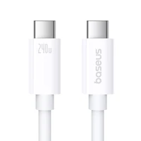 Baseus Superior 2 CB000066 USB-C / USB-C USB4 kabelis 240W 1.8m - baltas