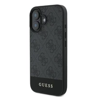 Guess 4G apatinė juostelė dėklas telefonui iPhone 16 Plus 6.7" - pilka