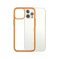 PanzerGlass ClearCase dėklas telefonui iPhone 12 Pro Max – permatomas oranžinis