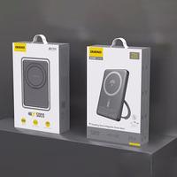 Dudao K28S 20W PD 5000mAh Išorinė baterija su Magnetine funkcija ir stovu - pilka