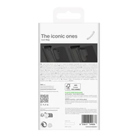 Puro Icon Mag silikoninis dėklas telefonui su MagSafe Samsung Galaxy S25 - juodas