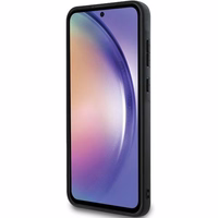 Hello Kitty Metal Logo Kitty Head dėklas telefonui skirtas Samsung Galaxy A55 - juodas