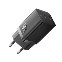 Baseus GaN5 Pro 40W 2xUSB-C sieninis įkroviklis - Juodas