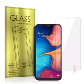 Apsauginis stiklas auksinis SAMSUNG GALAXY A20E