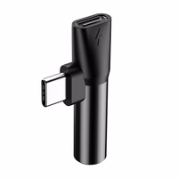 Audio adapteris Baseus L41 Type-C 2in1 juodas