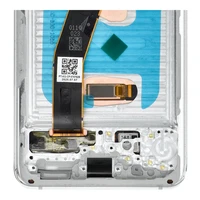 LCD ekranas SAMSUNG S20 4G baltas SOFT OLED su rėmeliu