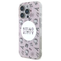 Hello Kitty IML Visur Paryžius magnetinis dėklas iPhone 16 Pro Max - rožinis