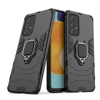 Ring Armor tvirtas hibridinis dėklas su magnetiniu laikikliu Samsung Galaxy A73 juodas