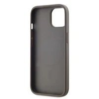 DKNY Odinis languotas mono raštas magnetinis iPhone 15 dėklas - smėlinis